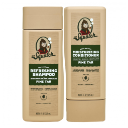 Pine Tar Kit Shampoo e Condicionador livre de Parabenos e Sulfado para Homens, DR. SQUATCH, Verde