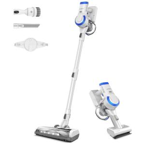 Aspirador de Pó A10 Multifuncional sem Fio com Acessórios e Farol LED Ideal para Pets, 110v, TINECO, Branco