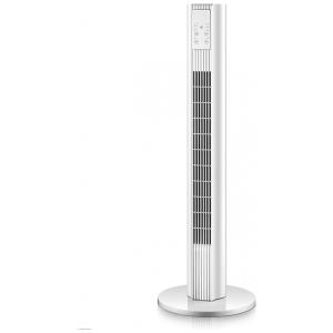 Ventilador de Torre Silencioso com 3 Velocidades e Controle Remoto, 110V 50W, DEIOVR, Branco
