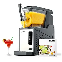 Máquina de Slush Raspadinha Frozen VEVOR 4L Tanque Único Auto Limpeza 5 Programas 110V