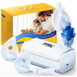 Nebulizador Portátil para Tratamento Respiratório em Adultos e Crianças para Viagens ou Uso Doméstico, 110V SANLANDOR