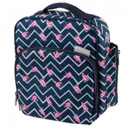 Flamingo Lancheira Infantil com Isolamento, Para 3 Anos ou Mais, BENTOLOGY, Preto