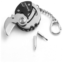 Mini Multiferramenta Dobrável em forma de Moeda, MAARTEN MT 2.0, Preto