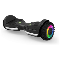 Hoverboard com Bluetooth, Pneus para Todo Terreno, Luzes LED e Alto Falante Integrado, 110V 500W, Jetson, Preto