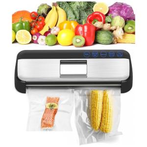 Seladora a Vácuo Automática para Alimentos Secos e Úmidos com Controle Digital, 110V, THIVOCK, Branca