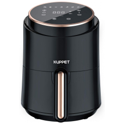 Fritadeira Elétrica AirFryer 1.5L com Painel Digital e Temporizador, 1500W, 110V, KUPPET, Preto