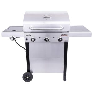 Churrasqueira a Gás com 3 Queimadores e 1 Queimador Lateral em Aço Inoxidável, CHAR BROIL 463370719, Prateado
