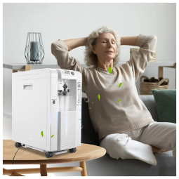 YYML Concentrador de Oxigênio Portátil 5L, Funciona 24H, 110V, Branco