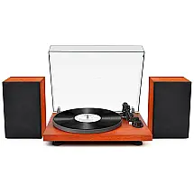 Udreamer UD001 Vitrola Retrô Marrom, Toca-Discos 3 Velocidades com Bluetooth e Entrada AUX