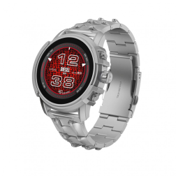 Smartwatch Diesel Griffed Gen 6 Prata Pulseira Aço Alexa GPS Bluetooth 5 AMOLED 45,5mm Rastreamento Atividades à Prova d’Água
