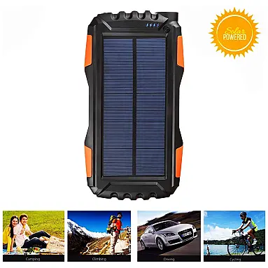 Powerbank Solar Carregador 25000mAh Portátil