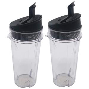 Copo Liquidificador Ninja 2utampa 473ml, JOYSTAR, Preto