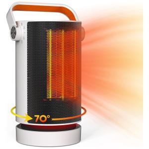 Aquecedor de Cerâmica Elétrico Portátil, 2 Configurações, 1500W, 110v, DRBPEN, Branco