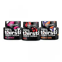 Gotas Aromatizantes Ninja Thirsti WCFV8 Kit Zero Soda 3 Sabores Sem Açúcar Sem Caloria