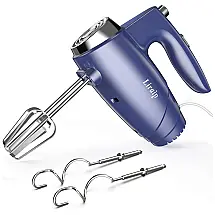 Batedeira de Mão com 5 Velocidades e Acessórios de Aço Inox, 200W, 110v, LIRAIP DH 1014, Azul