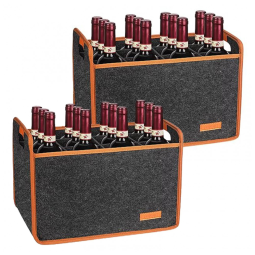 Bolsa Térmica para 12 Garrafas de Vinho da Foyego - Kit com 2 Unidades, Ideal para Viagens, Camping e Piqueniques, Presente Ideal para