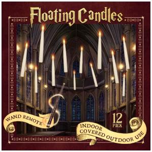 Kit Velas Flutuantes LED com Controle Remoto de Varinha, 12 Unidades para Halloween