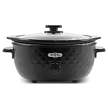 Panela Elétrica Multifuncional 6L, Aço Inoxidável com Controle de Temperatura, 110V, ELITE GOURMET MST1234BX, Preto
