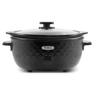 Panela Elétrica Multifuncional 6L, Aço Inoxidável com Controle de Temperatura, 110V, ELITE GOURMET MST1234BX, Preto