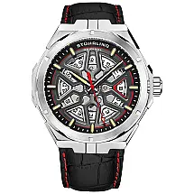 Stuhrling Relógio masc , Automático, Resistente Água 50m, Vermelho