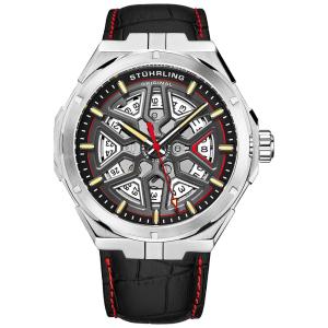 Stuhrling Relógio masc , Automático, Resistente Água 50m, Vermelho