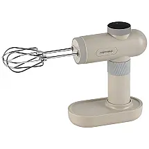 Batedeira de Mão Elétrica com 6 Velocidades e Carregamento USB, 110v, PINVOS HM 01A W, Bege