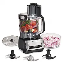 Processador de Alimentos 3.3L de Capacidade 3 Vel, 500W, 110v, HAMILTON BEACH 70585, Preto