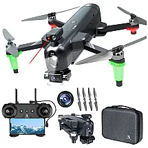 Drone com 3 Eixos, Câmera 4K e Evasão de Obstáculos, 75 min de Voo e Transmissão de Alcance de 3352 Metros, TRIPLEFINA TF15EX