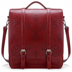 Bolsa de Couro PU Laptop Feminino Satchel fit 14 pol, 35, ECOSUSI ES0120951A058 FBA