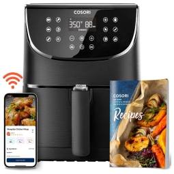 AirFryer Smart WiFi 5,5L Programável 1700W 11 Predefinições Digital, 110v, COSORI CS158 AF, Preto
