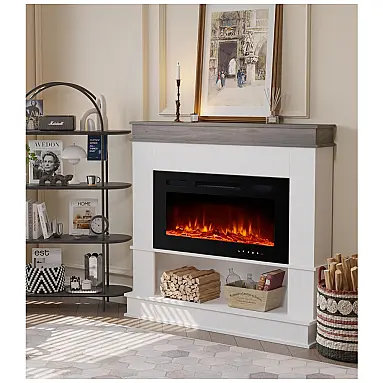 Lareira Elétrica Maxhonor 123x108cm 1500W