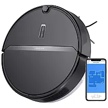 Aspirador de Pó Robô com Controle Remoto e Sucção Forte 2000PA, 110v, ROBOROCK E4, Preto