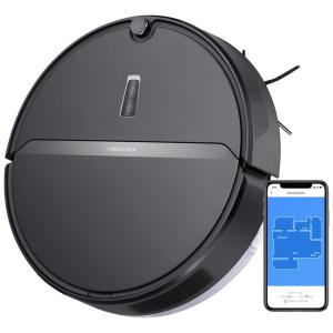 Aspirador de Pó Robô com Controle Remoto e Sucção Forte 2000PA, 110v, ROBOROCK E4, Preto