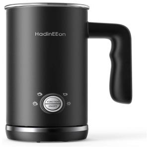 HadinEEon Espumador de Leite 4 em 1 Elétrico, Capacidade 300 mL, 110V, Preto