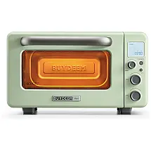 Torradeira Elétrica de Bancada 12 Litros 7 em 1 Inteligente com Grade e Assadeira, 110V 1600W, BUYDEEM T103, Verde