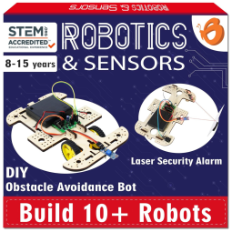 Kit de Robótica STEM 40 em 1 com Eletrônicos, Sensores e 100 Peças para Crianças Robôs DIY Educativos Butterfly EduFields