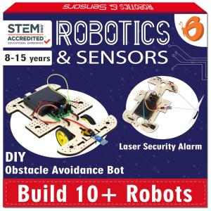 Kit de Robótica STEM 40 em 1 com Eletrônicos, Sensores e 100 Peças para Crianças Robôs DIY Educativos Butterfly EduFields