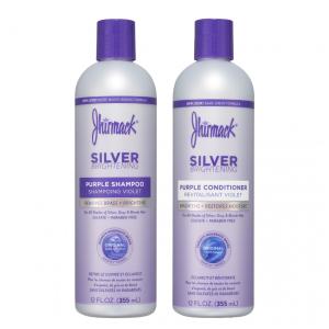Shampoo e Condicionador 355 ml para Todos os Tipos de Cabelo Platinados, Grisalhos e Loiros, JHIRMACK Jparent, Violeta