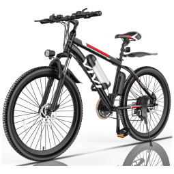 VIVI M026SH Bicicleta Elétrica Motorizada 21 Velocidades e 4 Modos, 350W, Preta