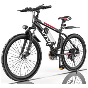 VIVI M026SH Bicicleta Elétrica Motorizada 21 Velocidades e 4 Modos, 350W, Preta