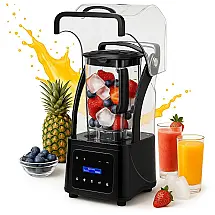 Liquidificador Profissional AIZIYO com Cápsula Silenciosa 5 em 1 2200W 1,77L 9 Velocidades Touch 110V