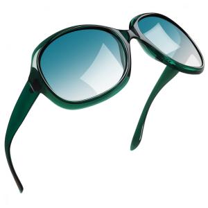Óculos de Sol Feminino com Proteção UV, Joopin B17, Verde Claro