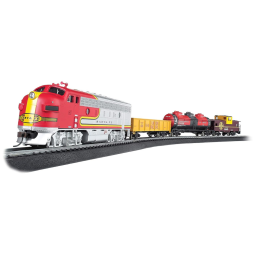 Conjunto de Trem Trenzinho Elétrico Escala 187, BACHMANN TRAINS 740, Vermelho