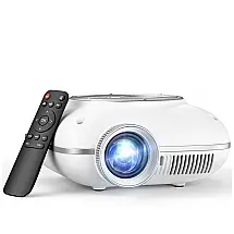 Mini Projetor HOMPOW Branco Bluetooth 1080P Portátil 720P Nativo