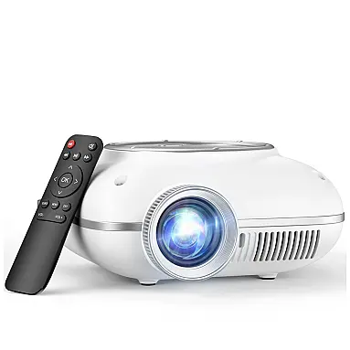 Mini Projetor HOMPOW Branco Bluetooth