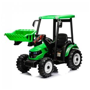 Trator Elétrico Infantil a Bateria 22V com 3 Marchas e Motores Duplos, Kidsera, Verde