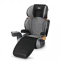 Assento Infantil para Carro KidFit Zip 2 em 1 com Assento Elevado e Tecido 3D, 18 a 45 kg, CHICCO 07079681970070, Cinza