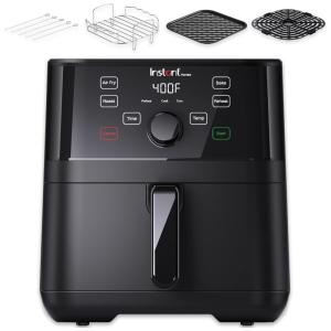 Vortex Fritadeira Elétrica AirFryer 5L com Painel Digital e Cesta Dupla, 1500W, 110V, INSTANT POT 140 3080 01, Preto