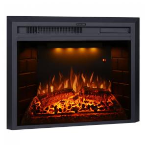 Lareira Elétrica de Embutir A53x64L com Controle Remoto e Proteção contra Superaquecimento, 1500W, 110v, VALUXHOME EF23T, Preto