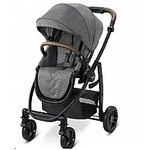 Carrinho de Bebê 3 em 1 Graco Premier com Suporte Ajustável, Cinza Escuro